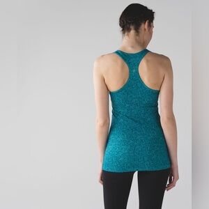 Lululemon Cool Racerback Foli Manifesto Bali Breeze Tofino Teal size 4